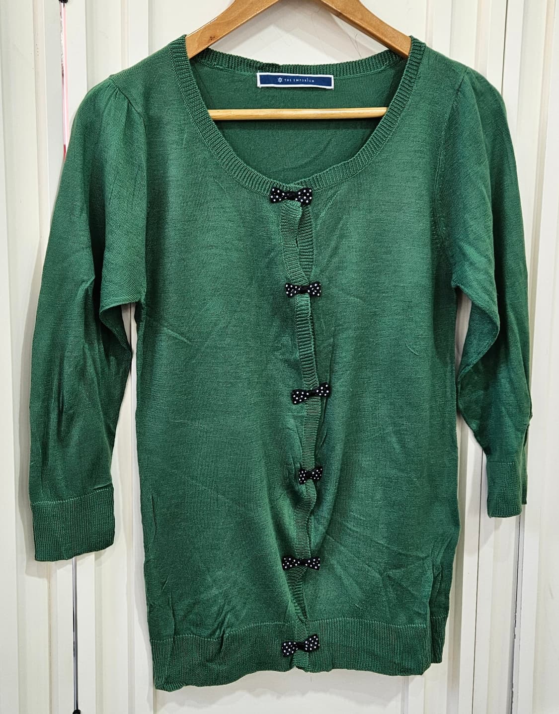 리본 가디건 니트 상품이미지2