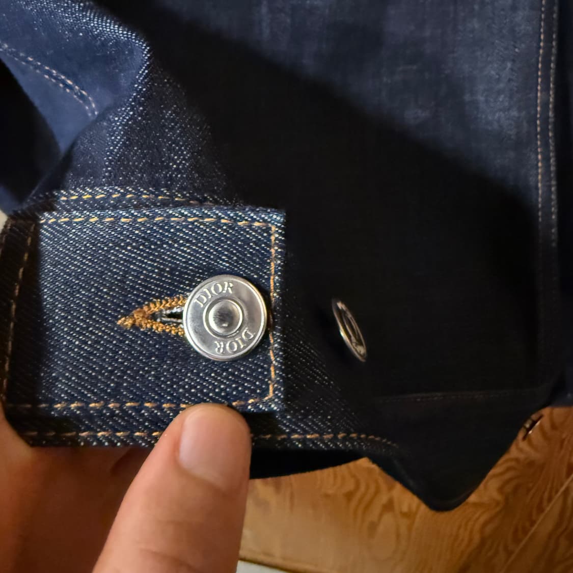 디올 오블리크 데님(청) 자켓 44 사이즈 판매 합니다. 상품이미지8