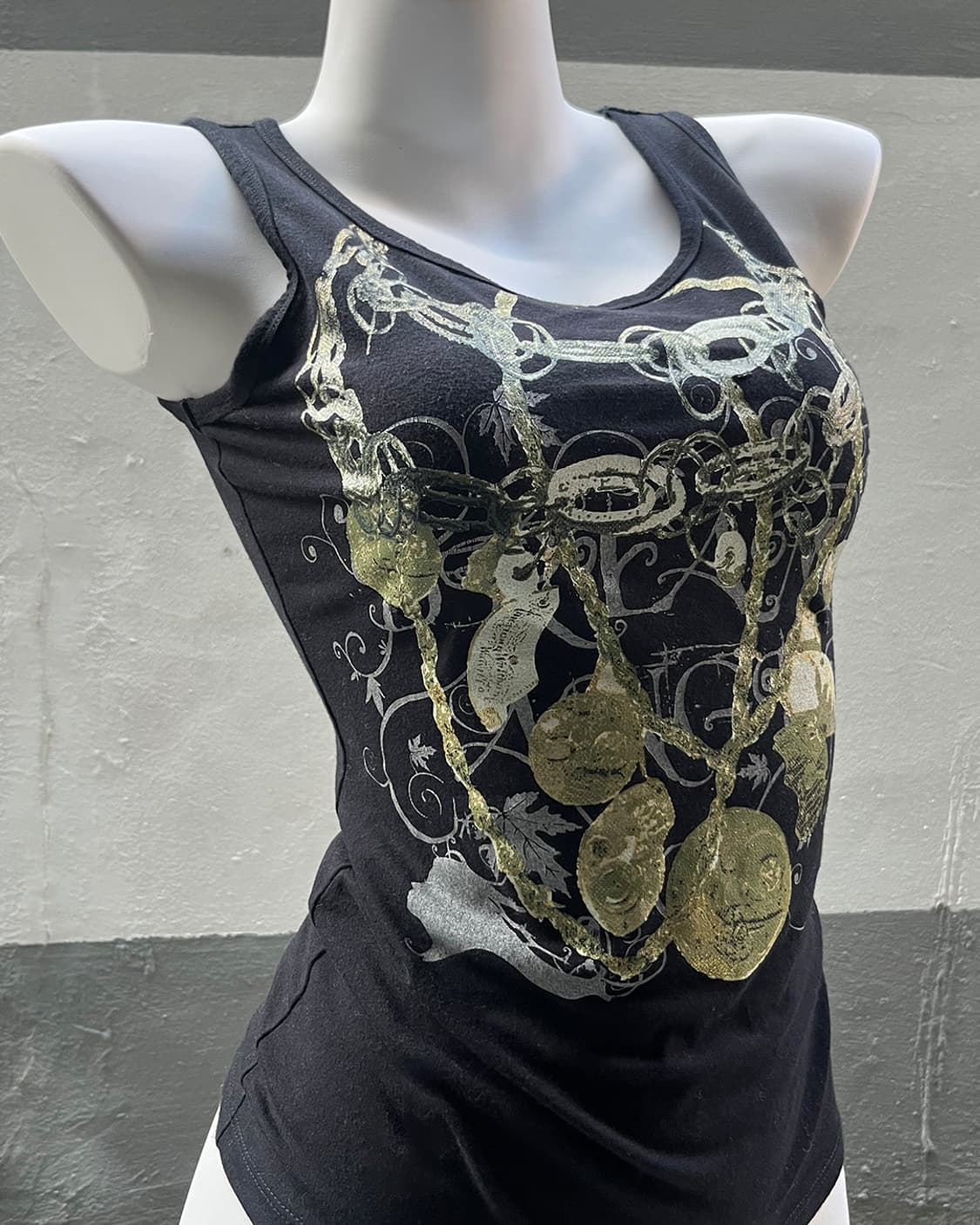 Grunge Chain Print Sleeveless 상품이미지2