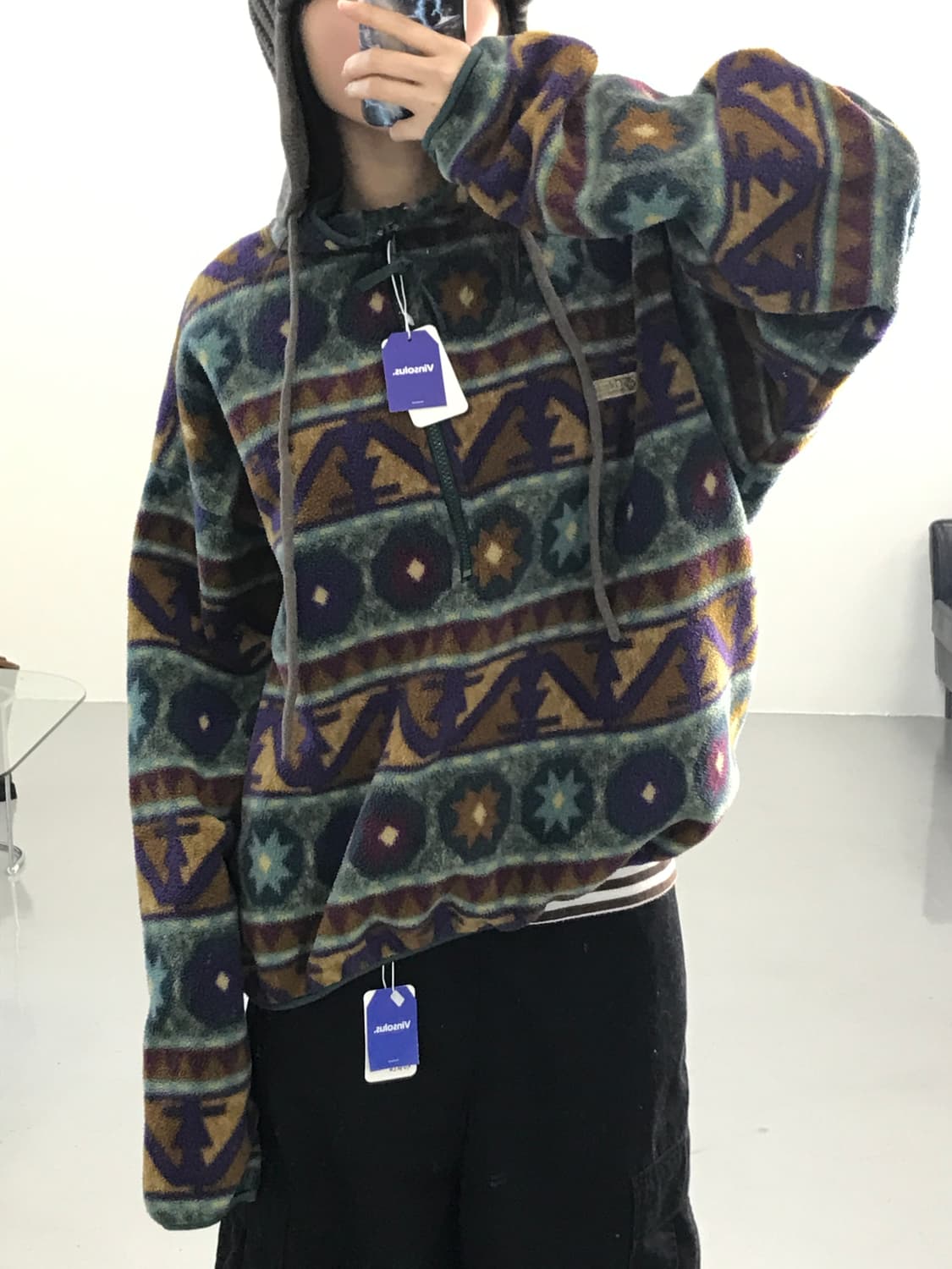 Columbia 90’s Madein U.S.A. Aztec Fleece 상품이미지4