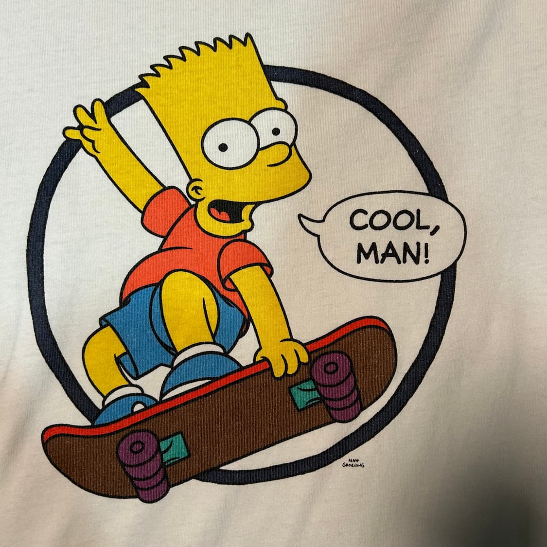 [M] 심슨 바트심슨 그래픽 카툰 티셔츠 상품이미지2
