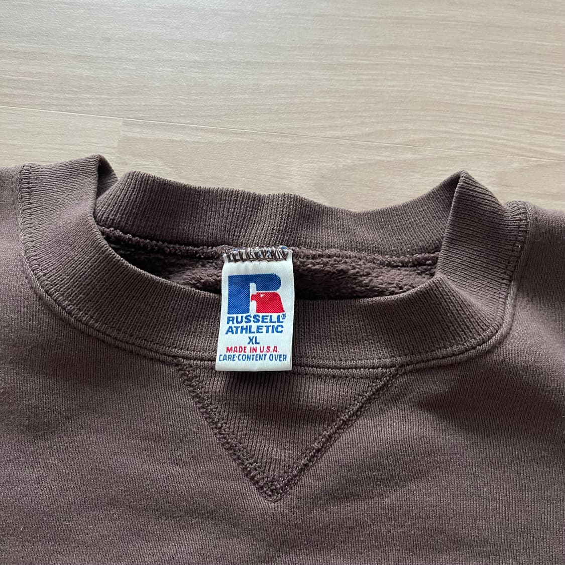 [XL] 90s 빈티지 러셀 스웻셔츠 맨투맨 초코브라운 상품이미지2