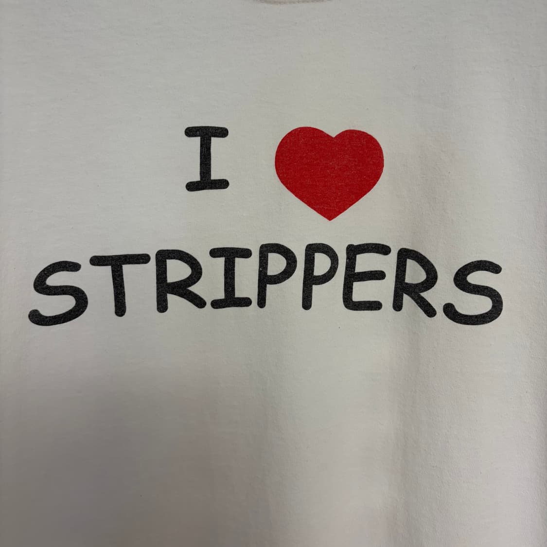 [XL] 90s I❤️STRIPPERS 빈티지 유머 티 상품이미지2