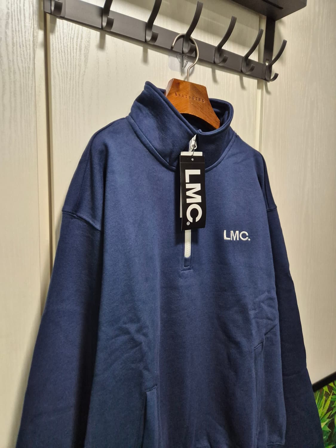 LMC 하프집업 네이비 맨투맨.새상품 상품이미지5