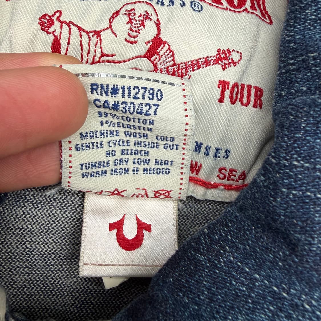 트루 릴리전 월드 투어 지미 슈퍼 T 스티치 데님 자켓 S 상품이미지8