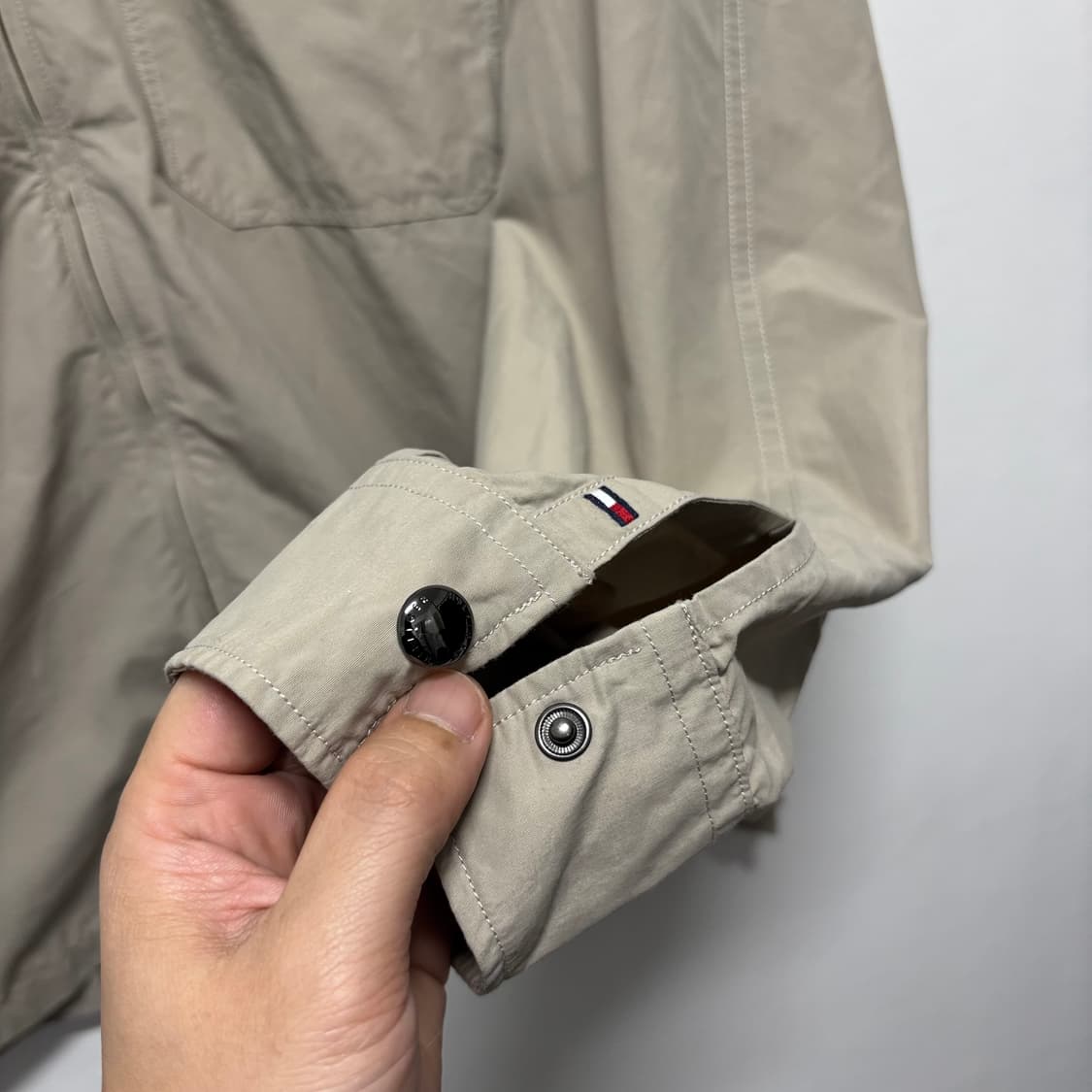 타미힐피거 베이지 나일론 셔츠자켓 상품이미지3