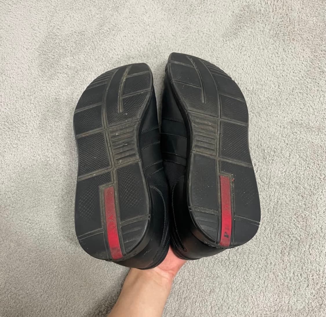 290) 프라다 스포츠 레더 로고 나일론 스니커즈 상품이미지7