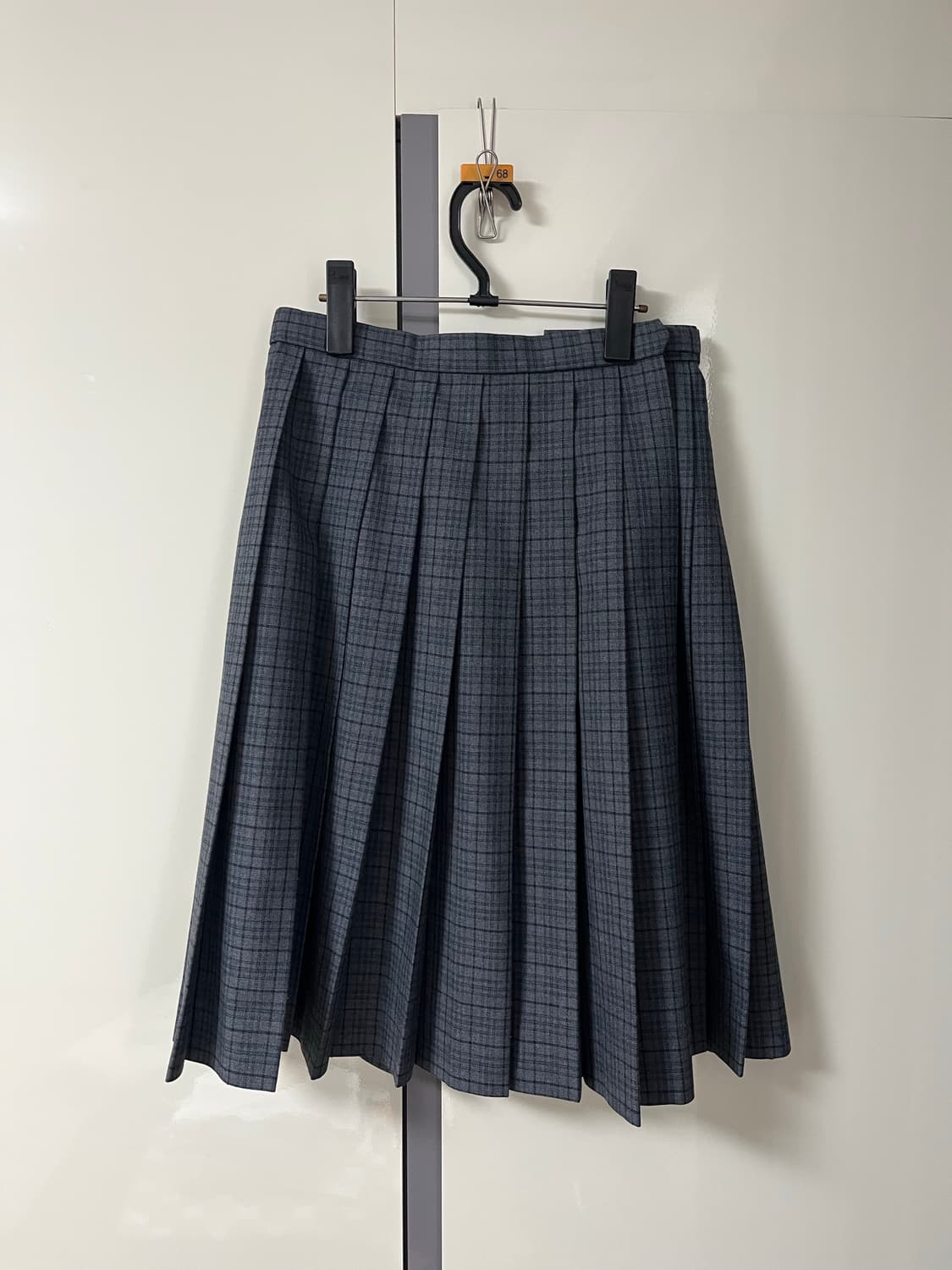 KANKO 그레이 체크 플리츠 스커트 상품이미지2