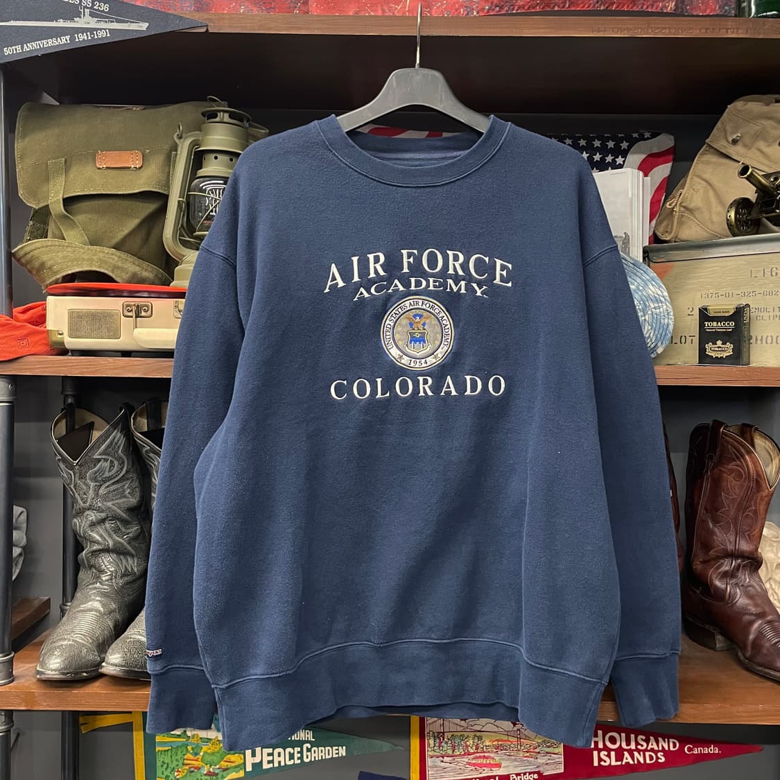 잔스포츠 USA 공군 사관학교 밀리터리 스웻 셔츠 맨투맨 N23 상품이미지1