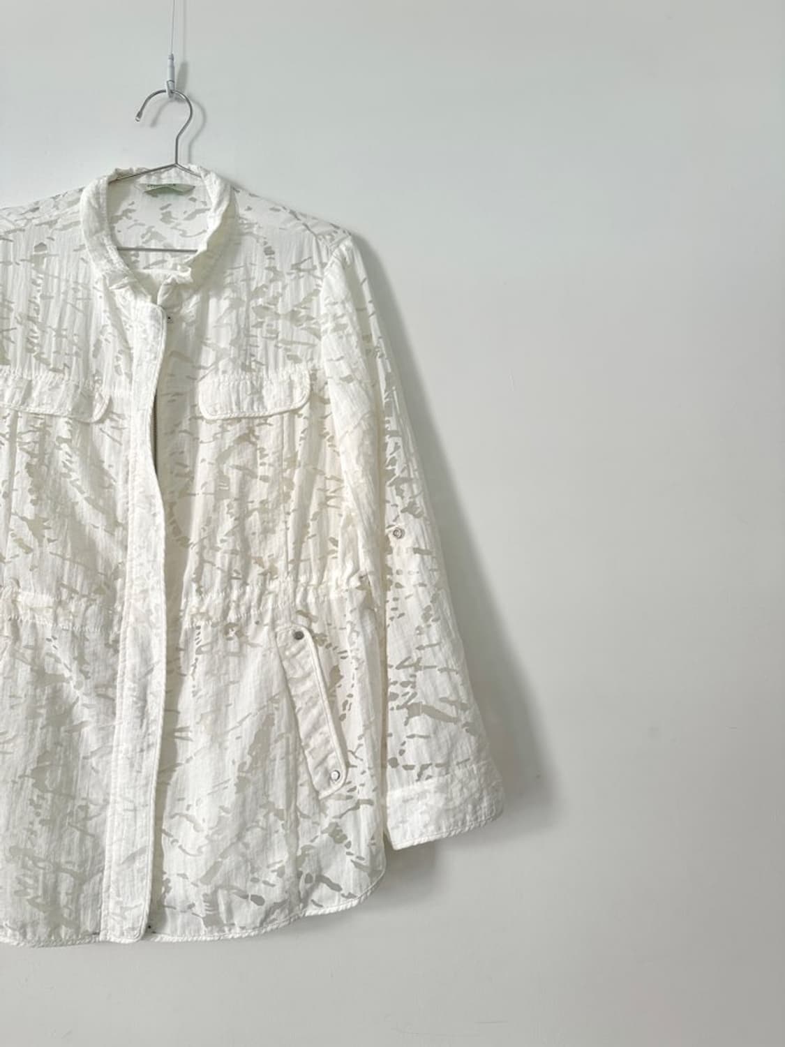 CROCODILE LADIES sheer pattern zip up 상품이미지7