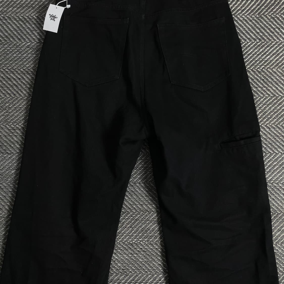 벌스데이 더블니 와이드핏 블랙 데님 팬츠y 3188 상품이미지6