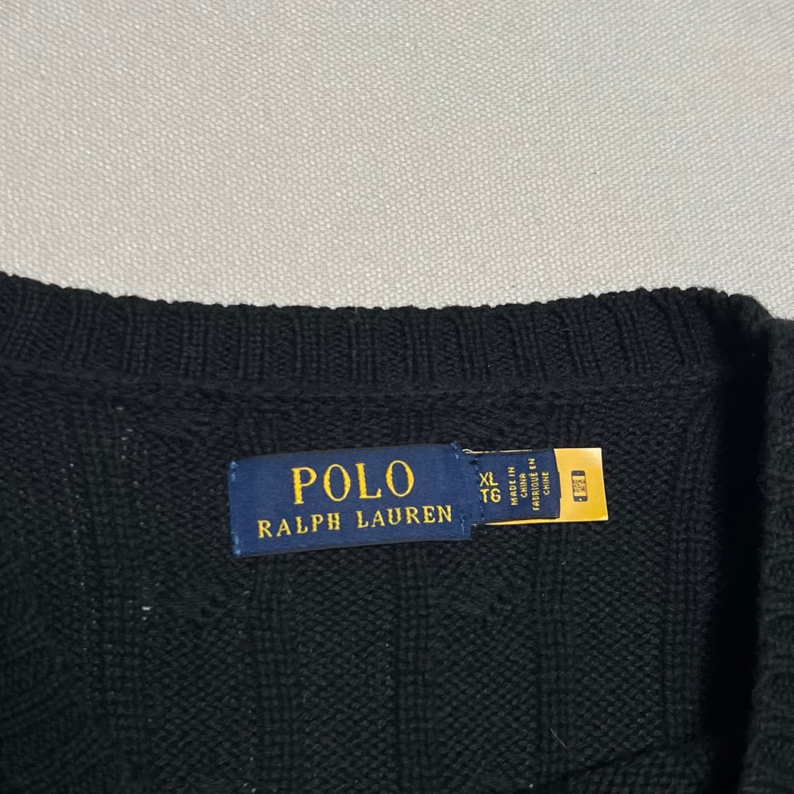 XL 폴로랄프로렌 블랙 케이블 니트 상품이미지4