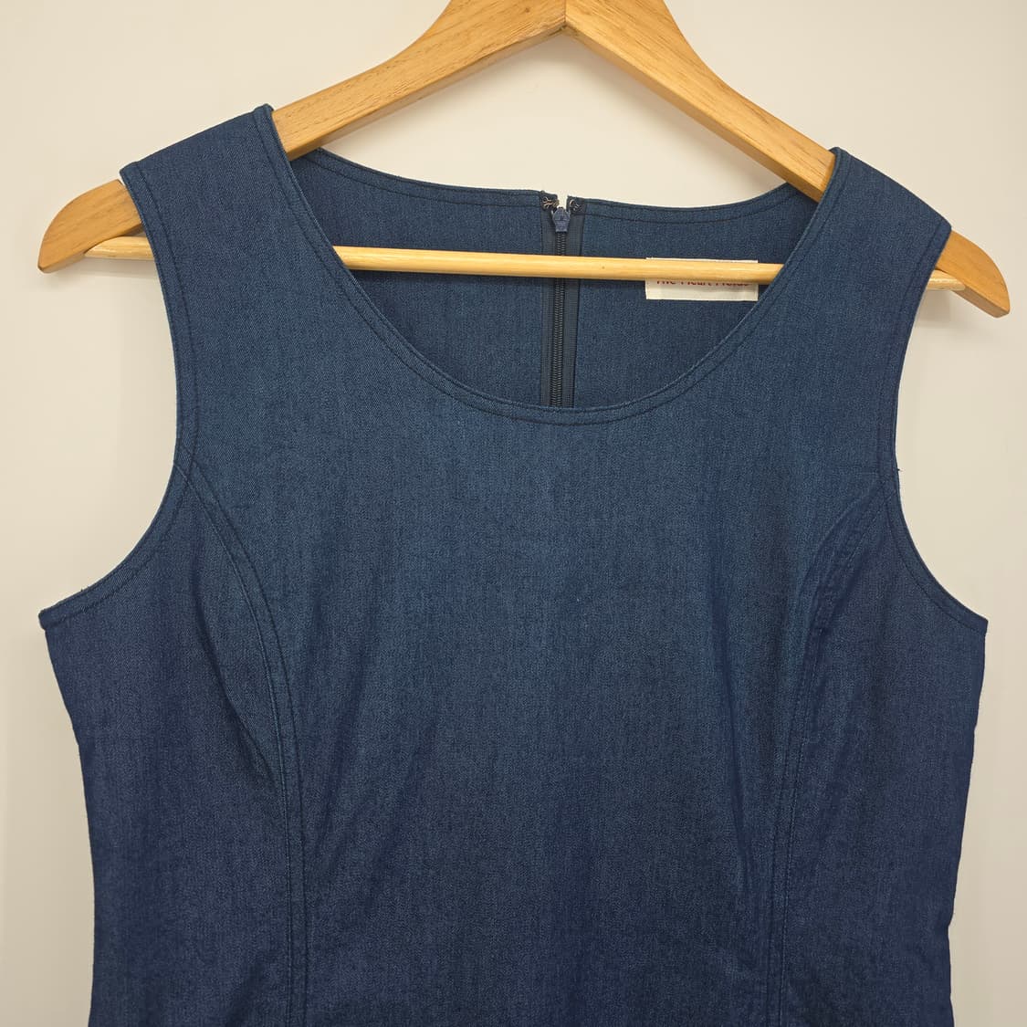 The Heart Fields 네이비 데님 민소매 롱 원피스 상품이미지2