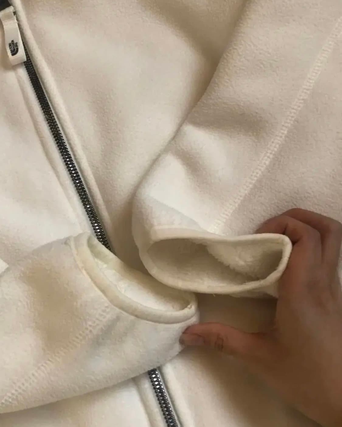 빈티지 노스페이스 화이트 후리스 상품이미지3