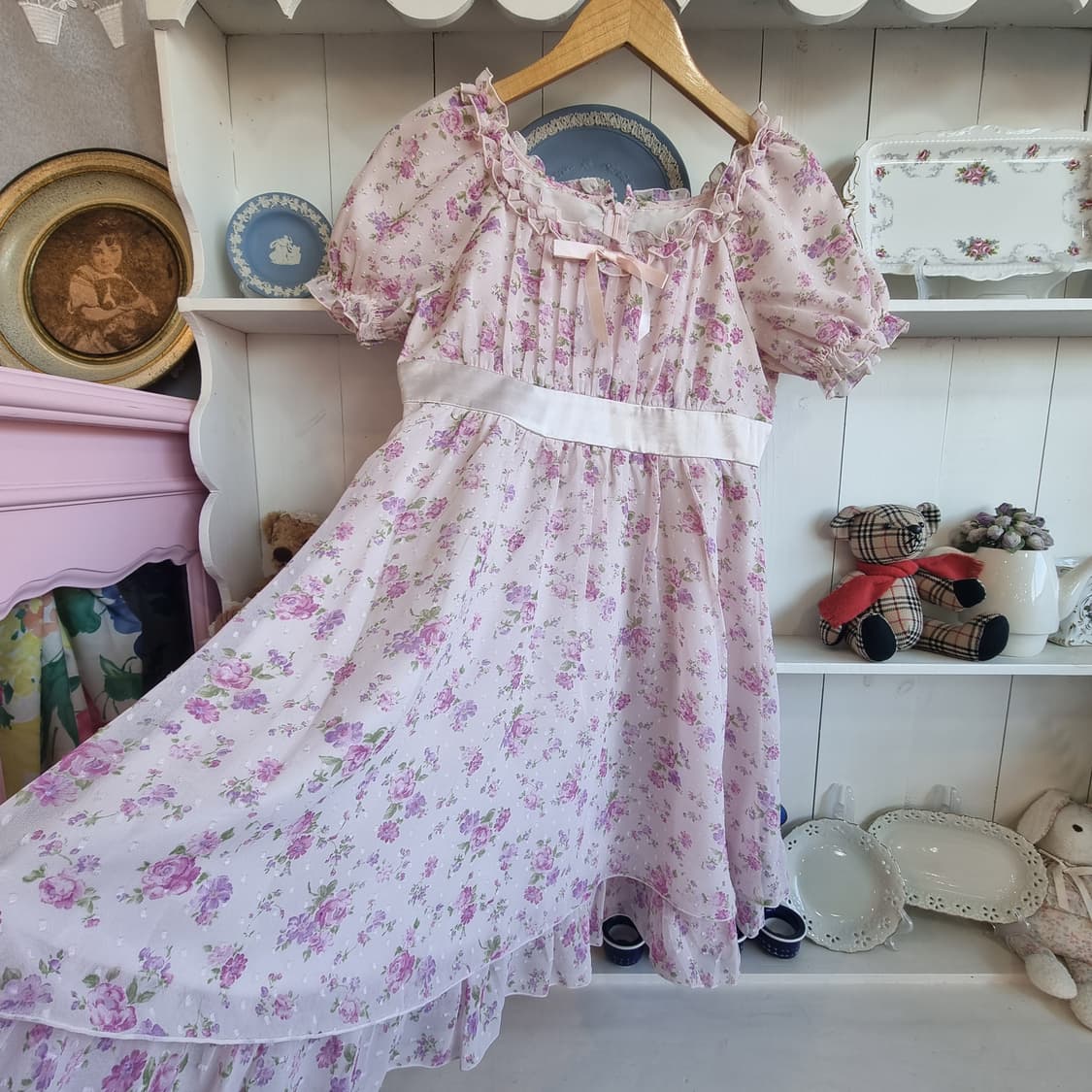 플라워 쉬폰 원피스 상품이미지3