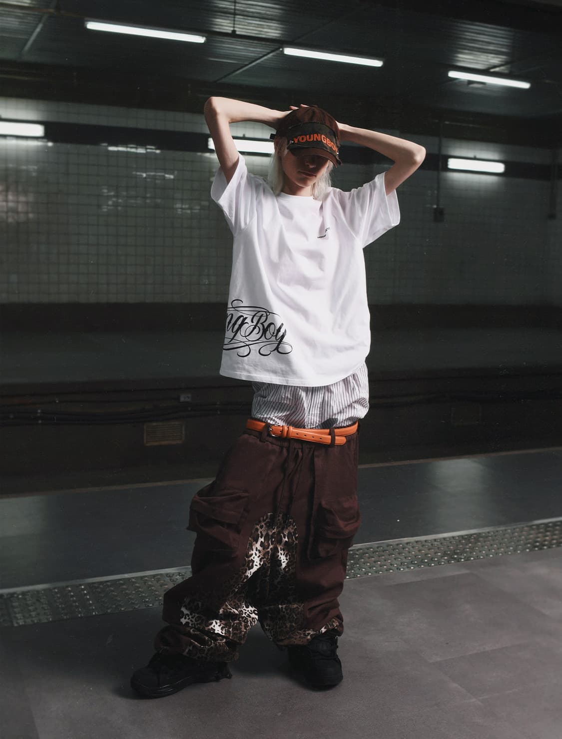 하우스네버다이즈 houseneverdies 레오파드 브라운 팬츠 상품이미지2