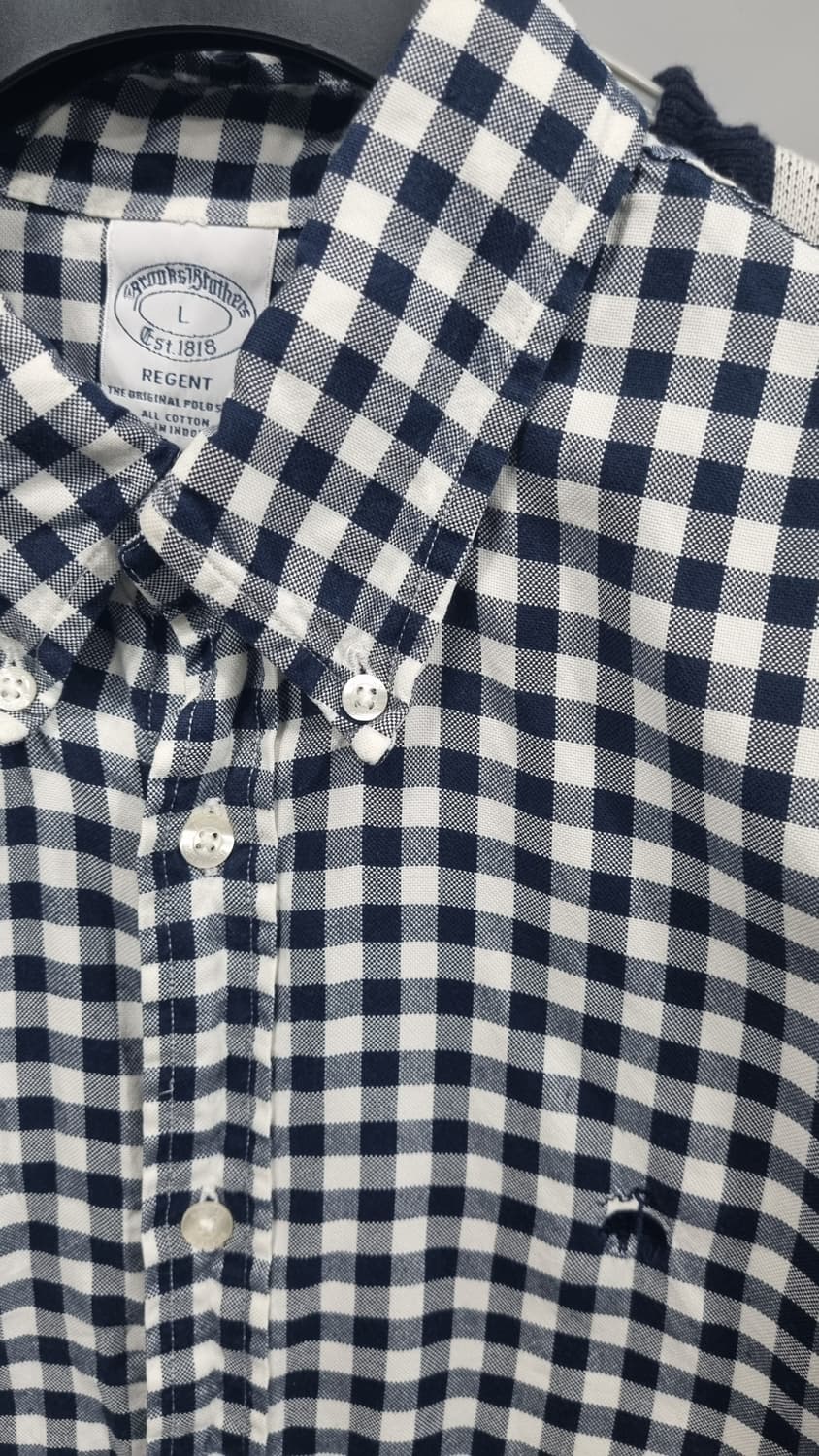 brooks Brothers 로고 체크셔츠(리젠트) 105~110 상품이미지2