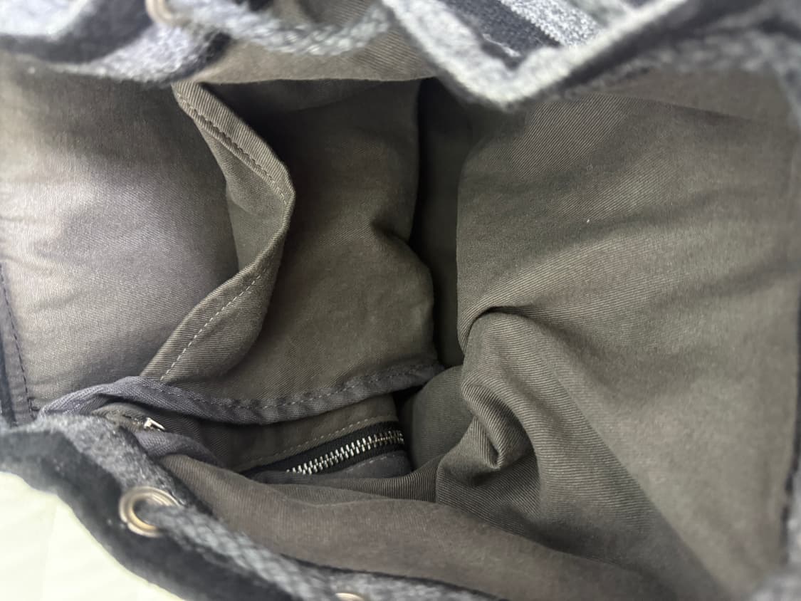 텐스댄스 Wool stripe backpack Black판매 상품이미지8