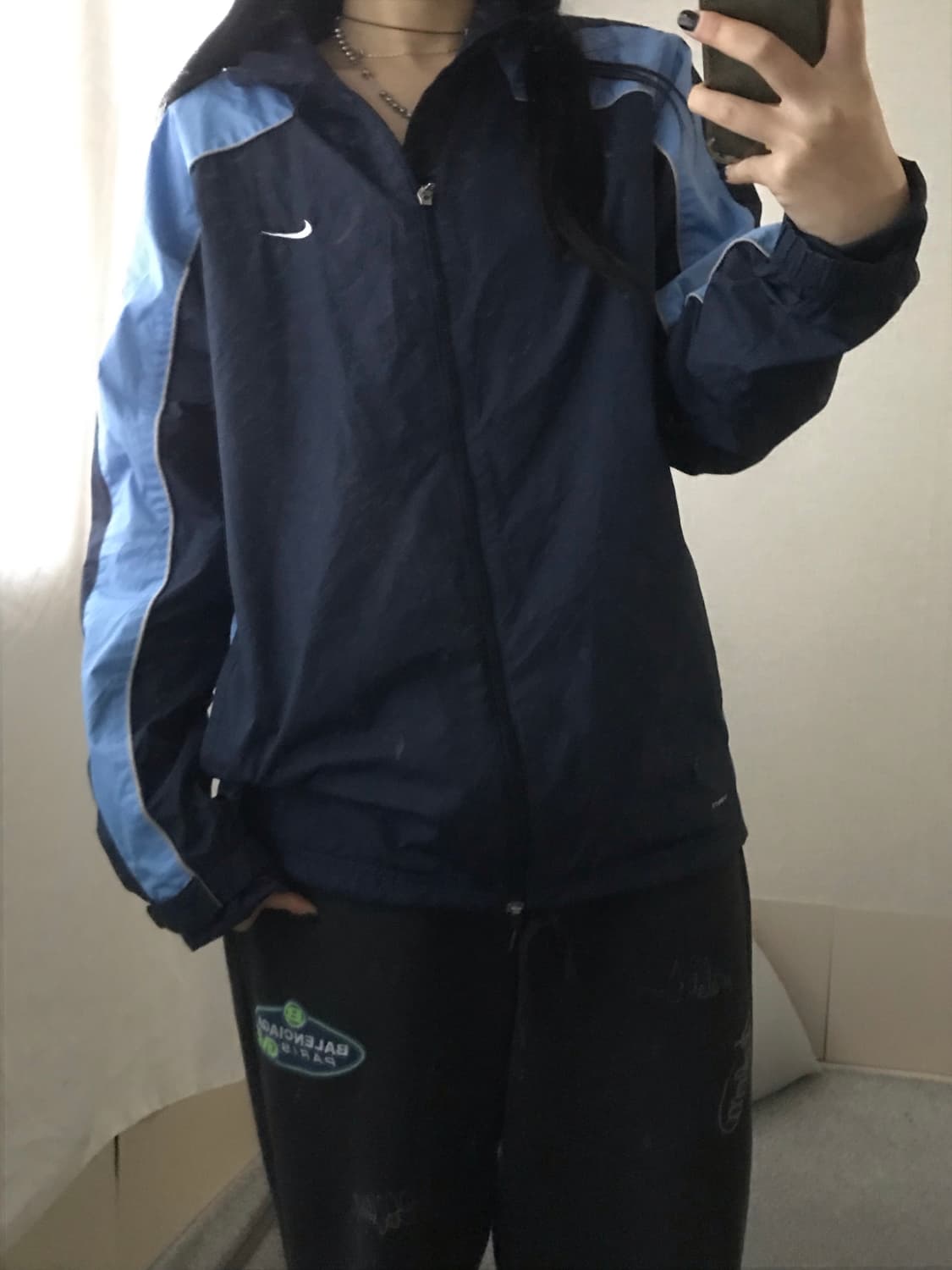 나이키 네이비 연하늘 바람막이 상품이미지7