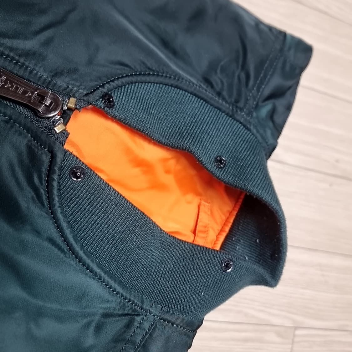 알파 MA-1  청녹색 항공자켓(100-105) 상품이미지7