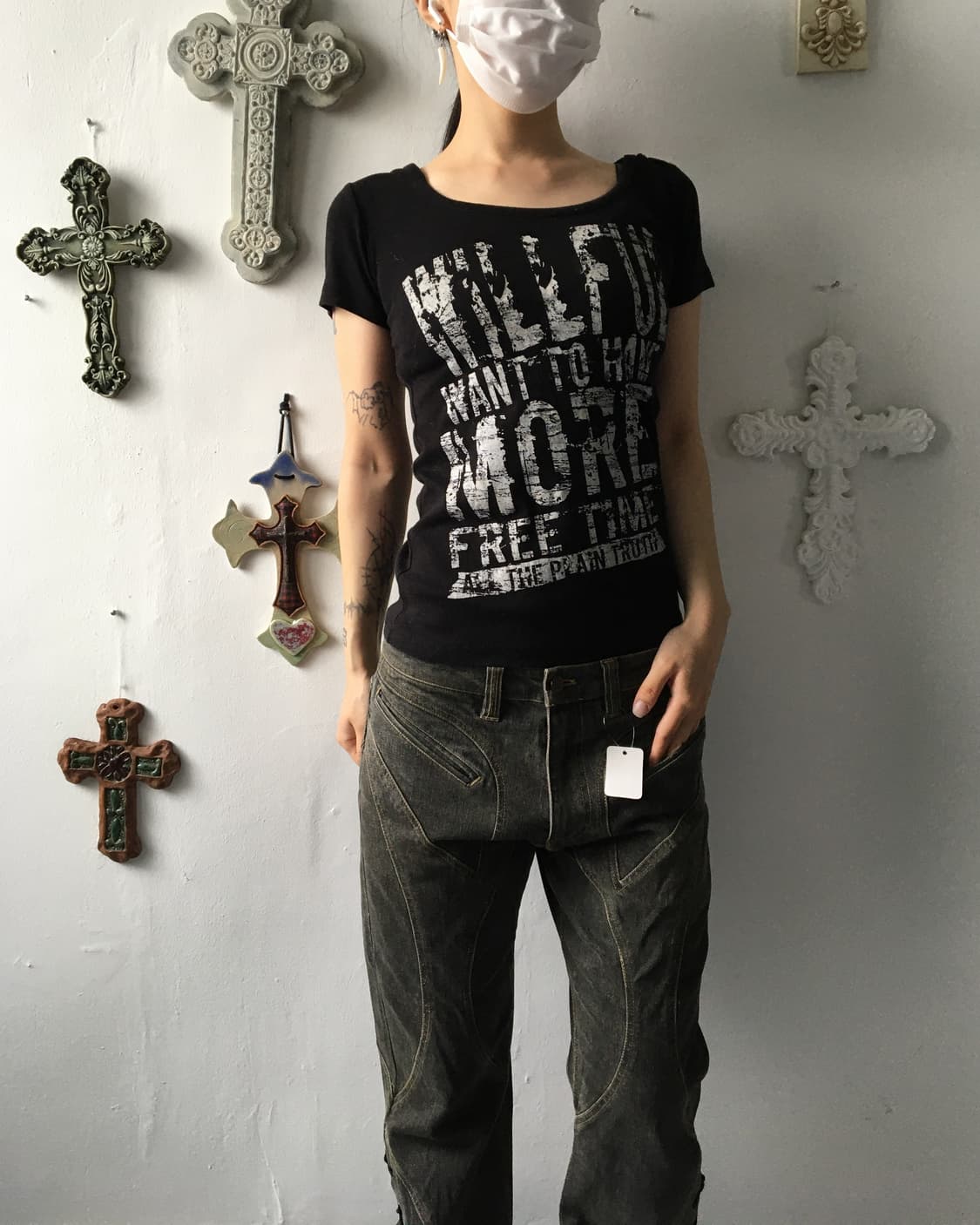 Lettering printing hood t shirt 상품이미지7