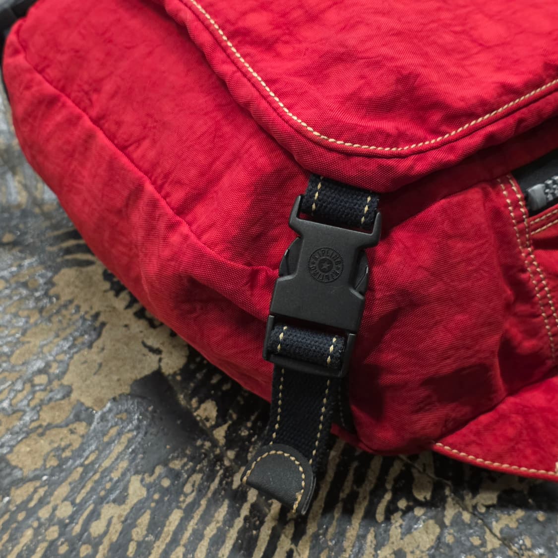 키플링 레드 백팩 상품이미지5