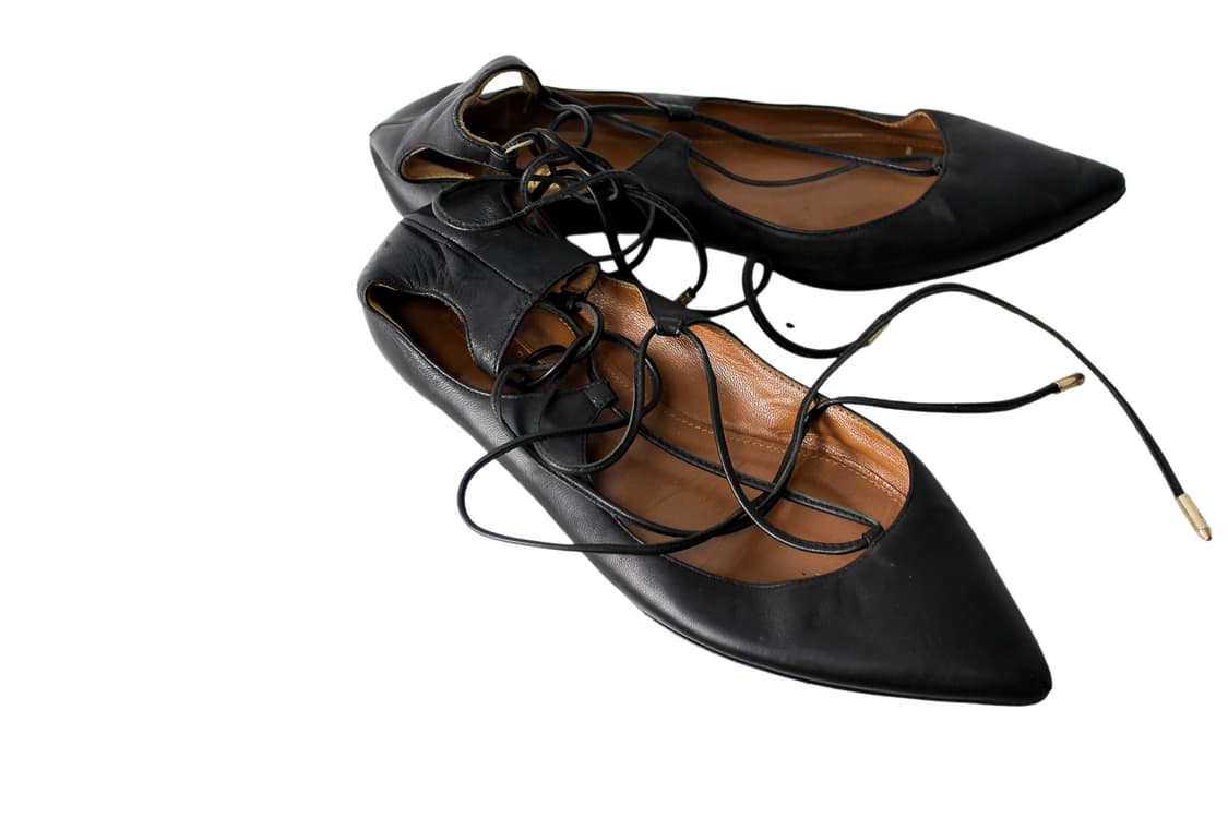 AQUAZZURA 아쿠아주라 레이스업 플랫슈즈 상품이미지6