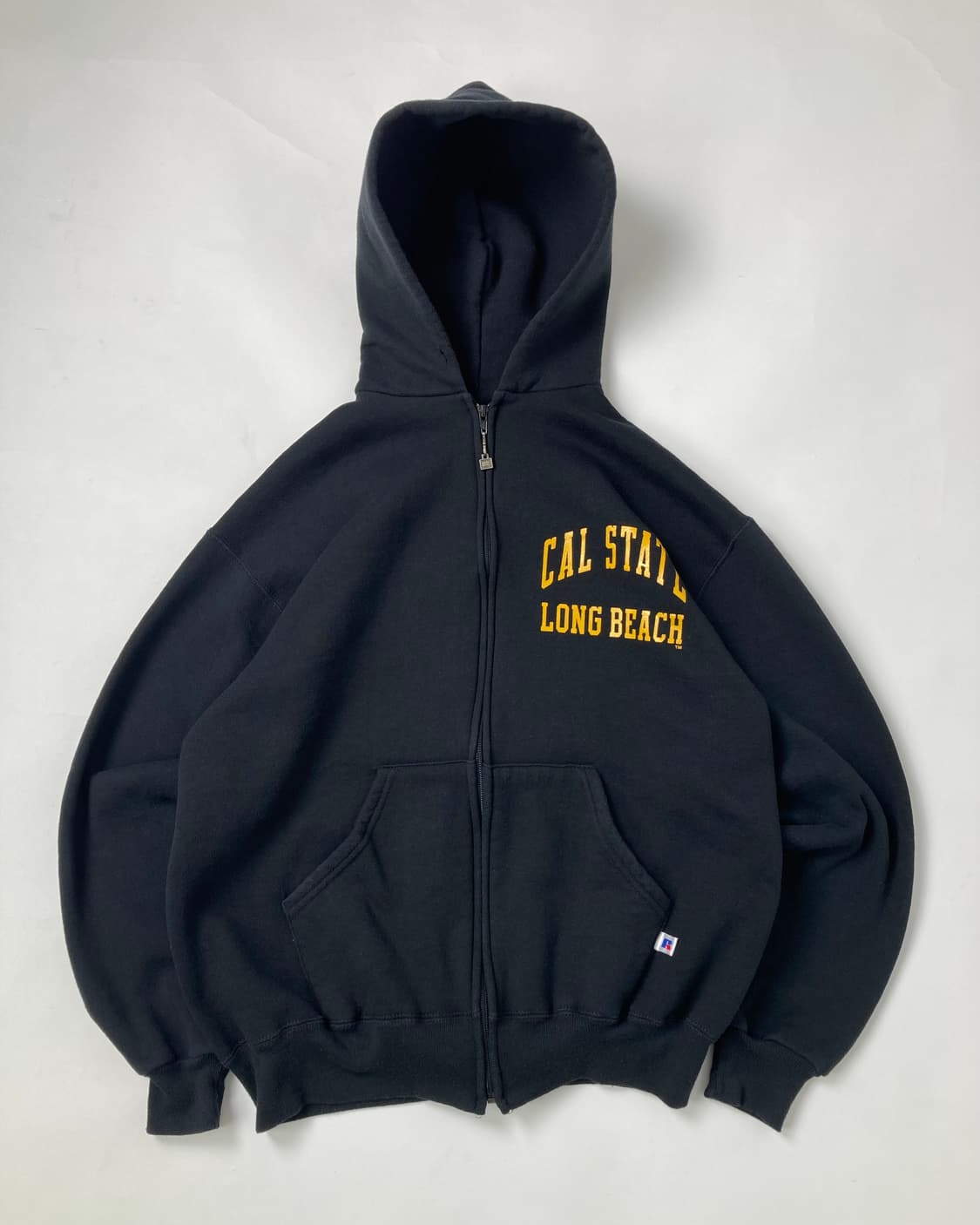 90s Russell Zip Up Hoodie (black) 상품이미지1