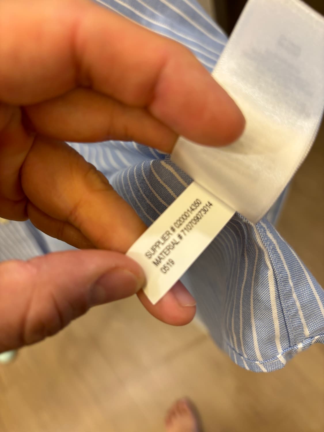 폴로 랄프로렌 스카이 블루 스트라이프 셔츠 M 상품이미지7