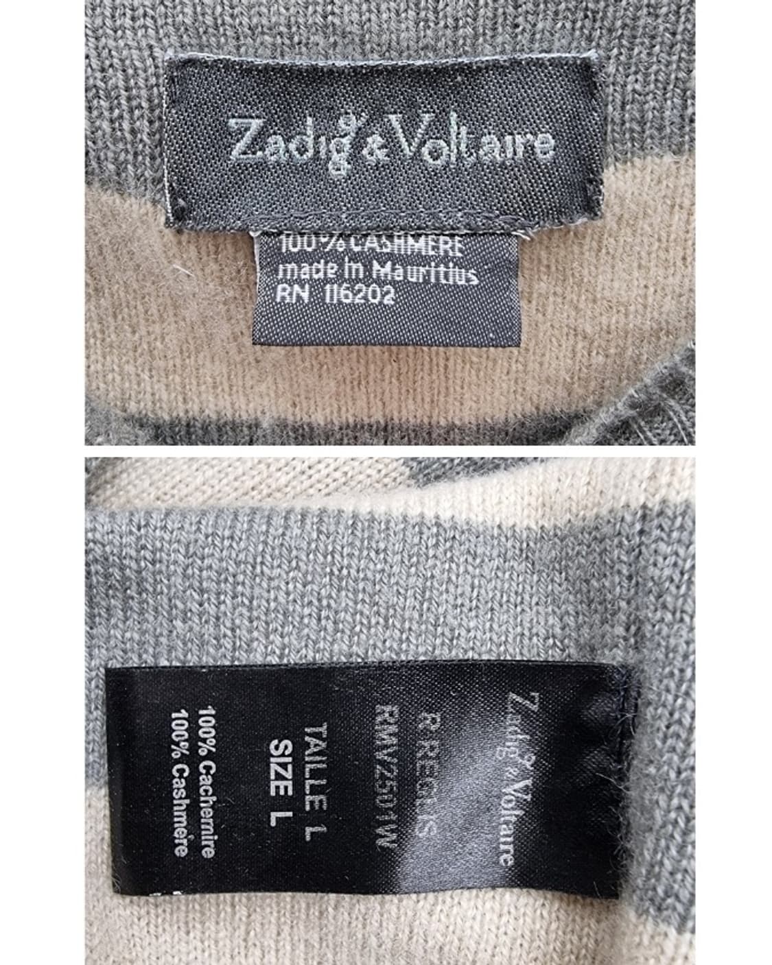Zadig & Voltaire 쟈딕앤볼테르 (캐시미어100%) 상품이미지7