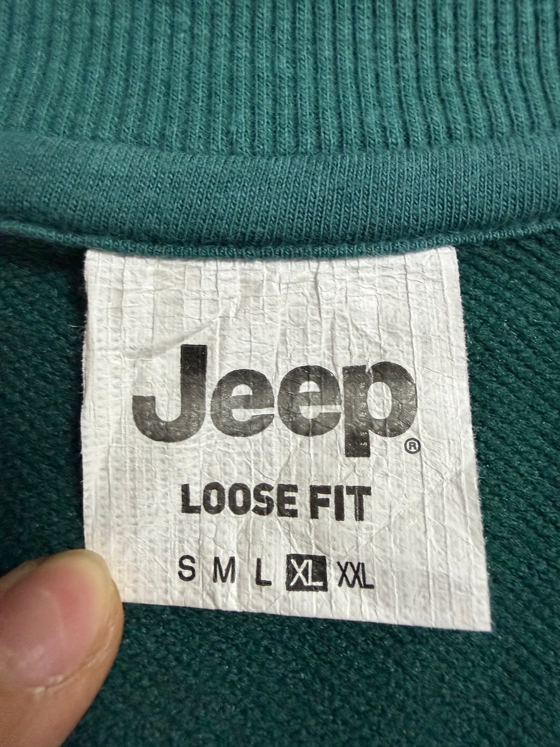 지프 아이코닉 로고 루즈핏 맨투맨 스웨트셔츠 상품이미지3