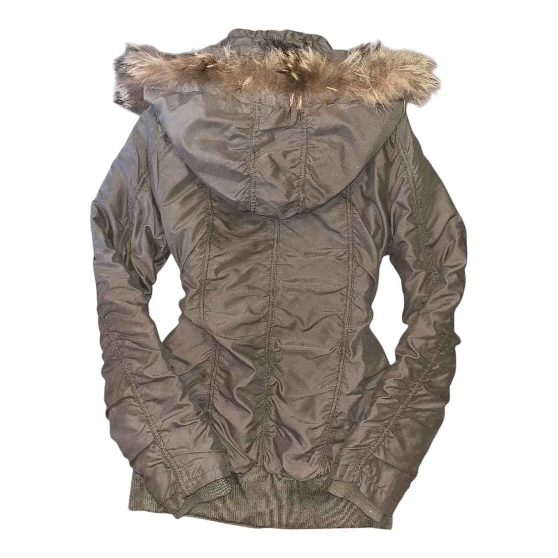 CECIL McBEE 세실맥비 셔링 퍼후드 야상자켓 y2k갸루펑크 상품이미지5