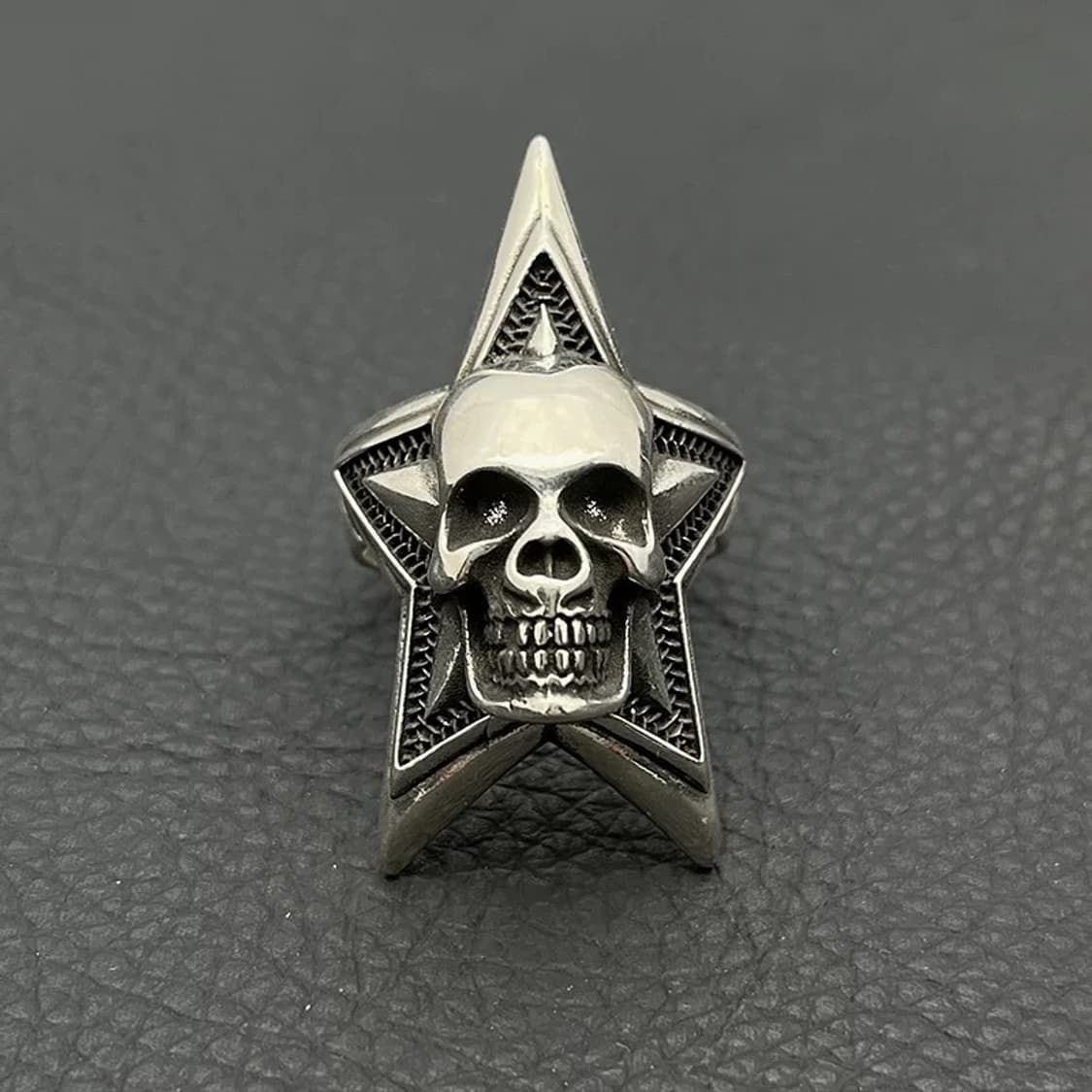 빈티지 스타 스컬헤드 링  상품이미지3