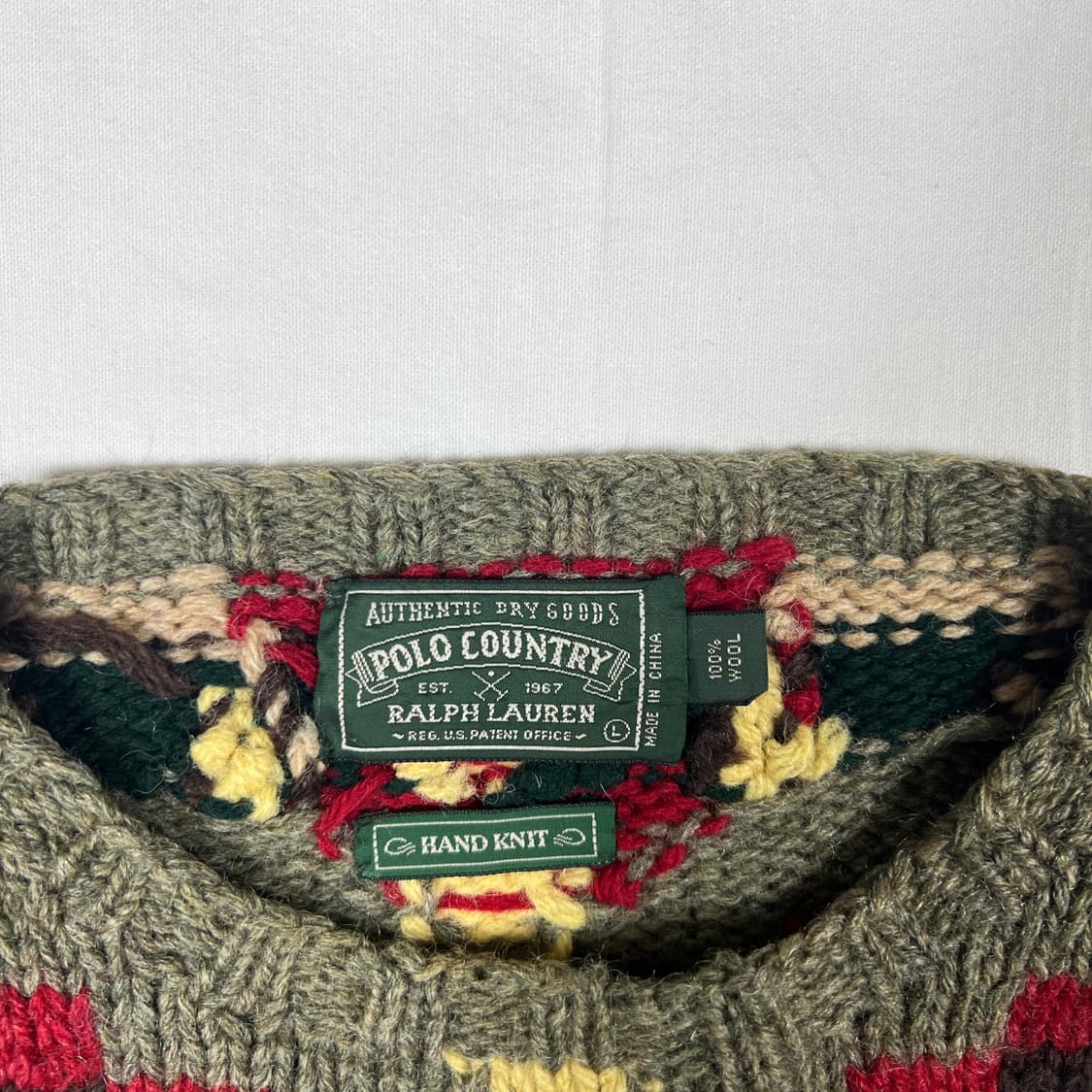 90’s 폴로랄프로렌 컨트리 og 나바호 패턴 니트 상품이미지6
