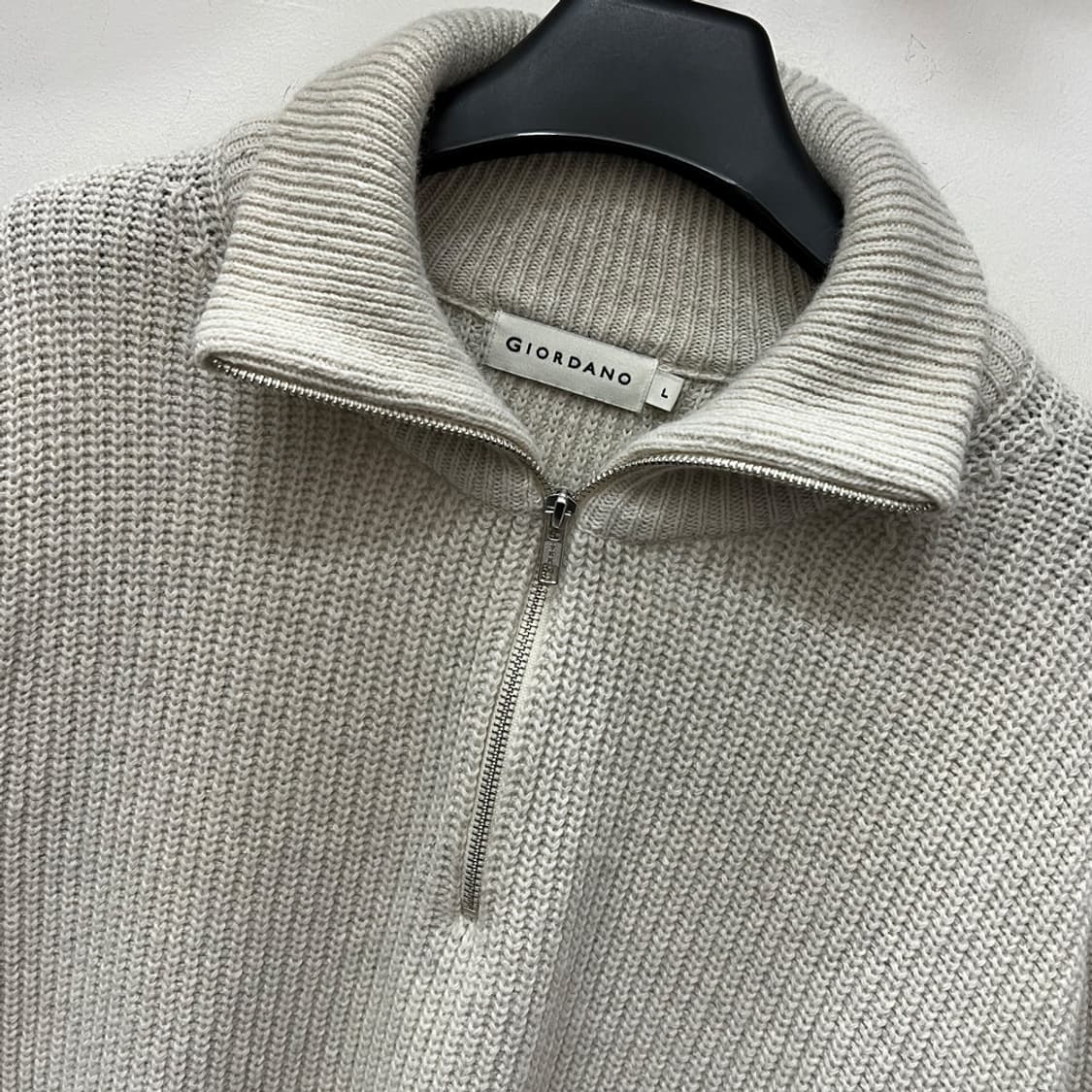 지오다노 하프집업 울 니트 L 상품이미지3
