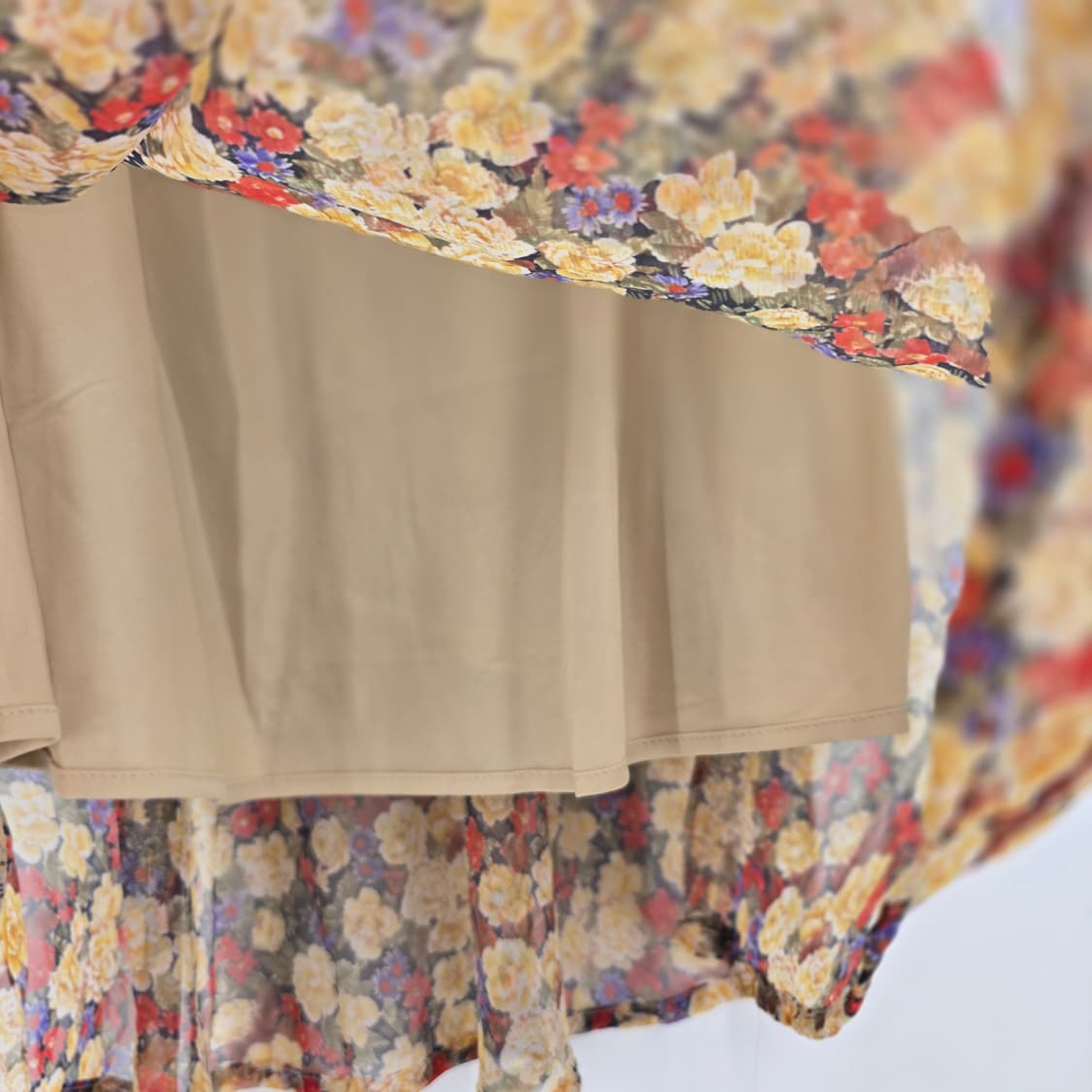 미국 빈티지 잔꽃무늬 롱 슬립 원피스 상품이미지8