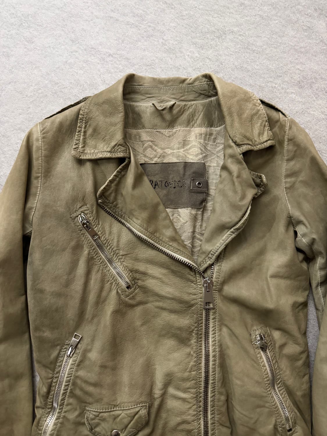 조르지오 브라토 램스킨 라이더 자켓 상품이미지4