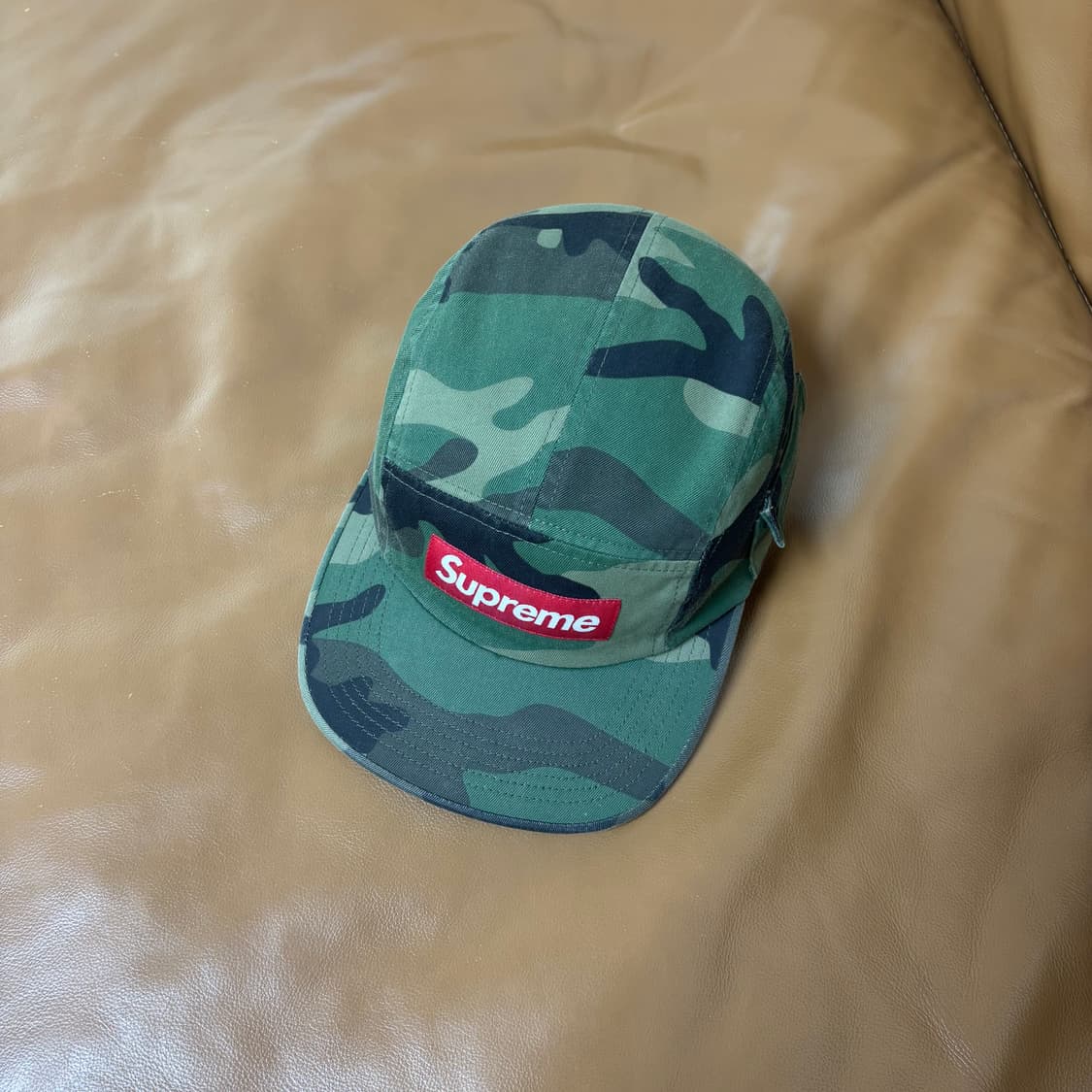 슈프림 캠프캡 모자 박스로고 밀리터리 카고 우드랜드 카모 상품이미지5