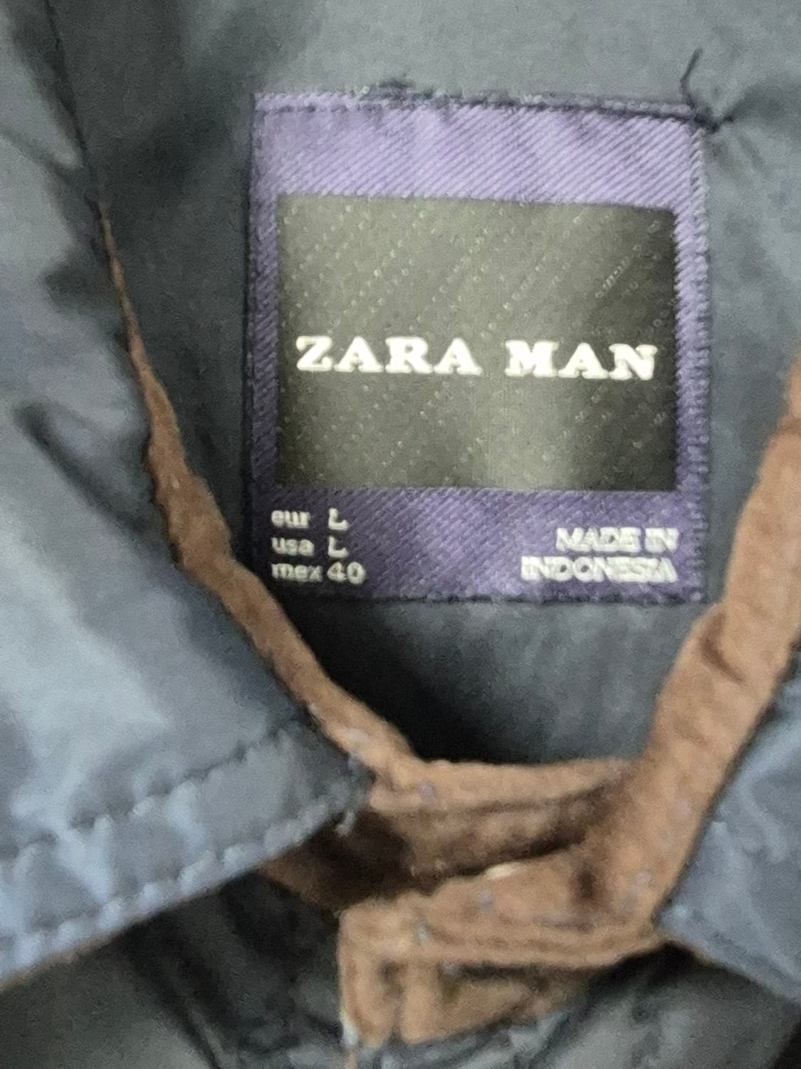 자라 퀄팅자켓 네이비 100 (상태최상) 상품이미지3