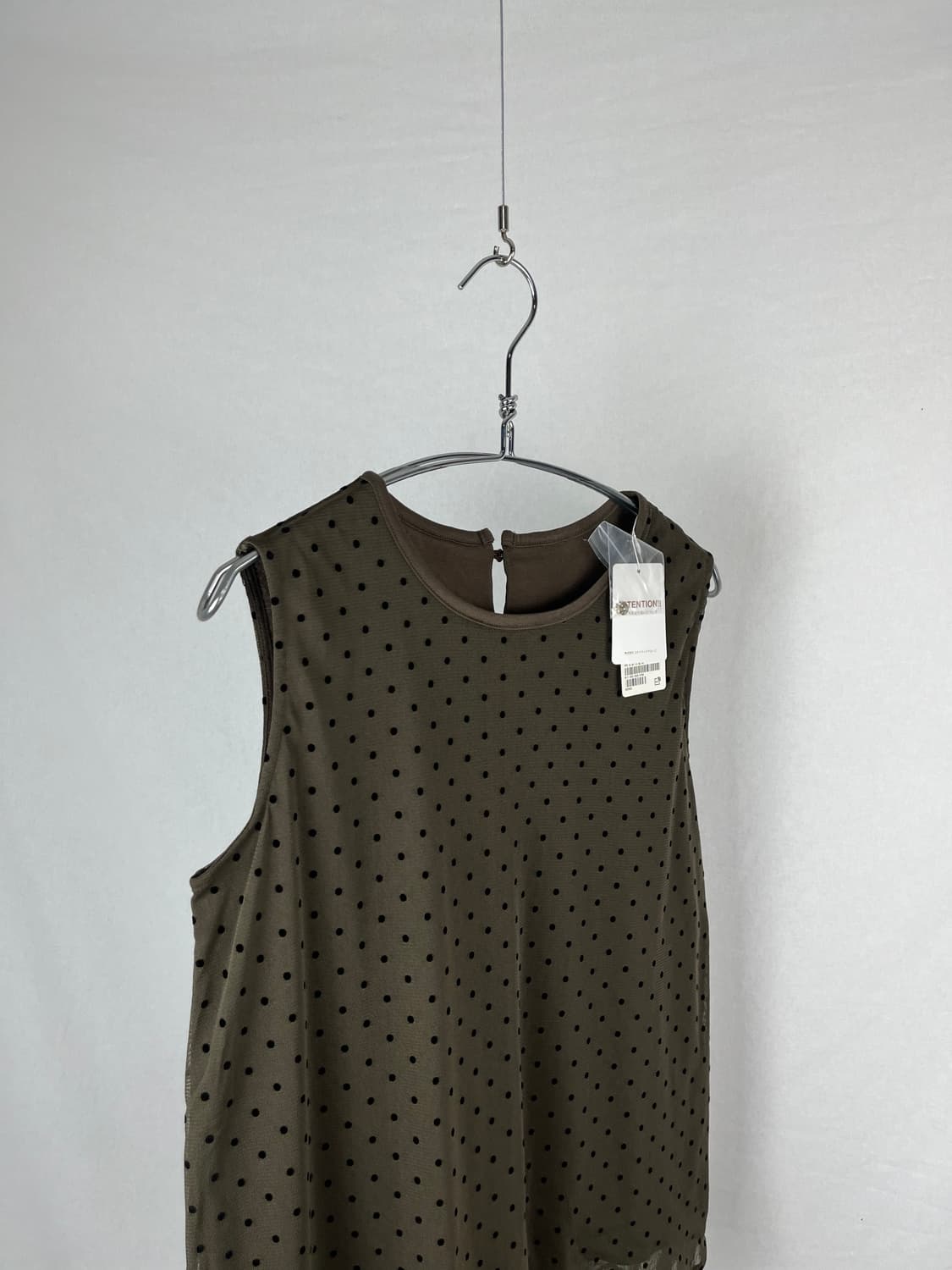 Vintage 도트 슬리브리스  상품이미지2