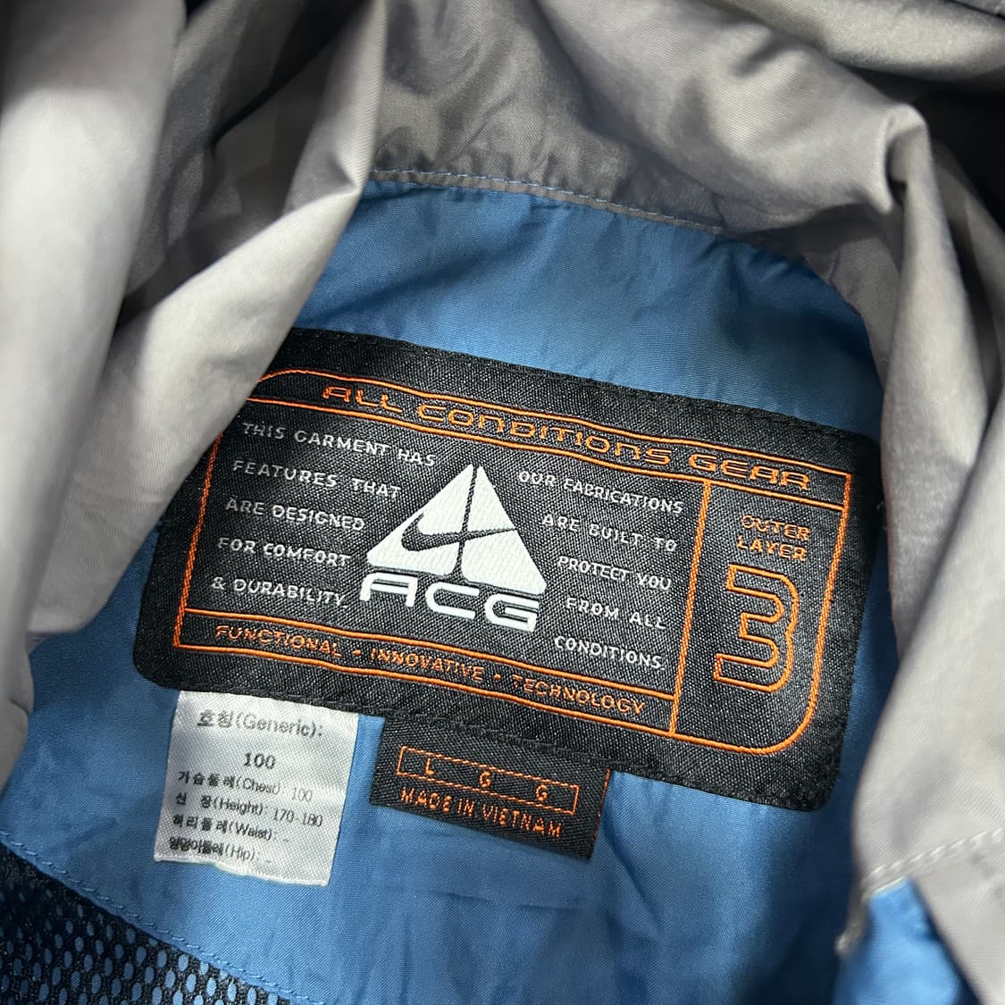 나이키 ACG 패커블 쉘 아노락(L) 상품이미지2