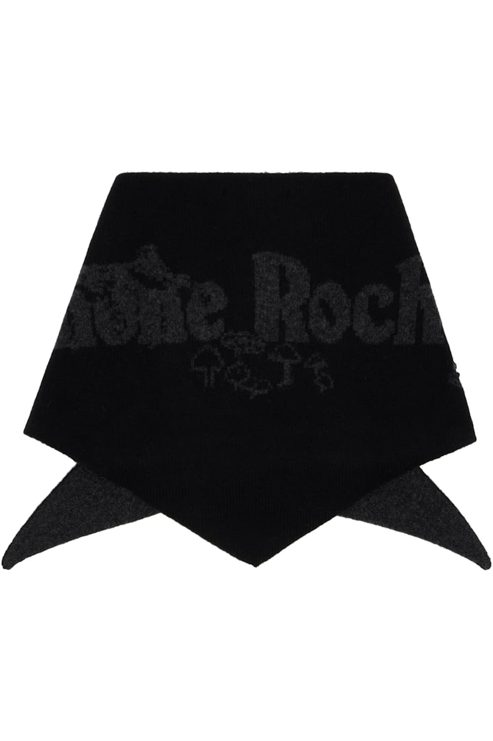 시몬로샤 25fw 비즈 그래픽 캐시미어 스카프/블랙 상품이미지3