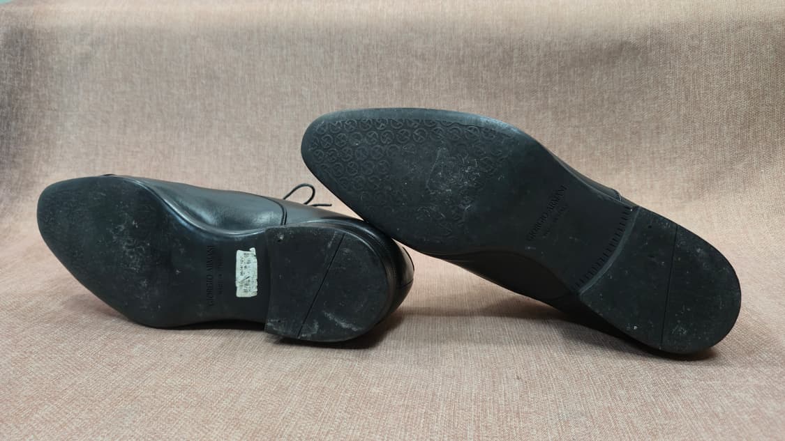 조르지오 알마니 270mm- 블랙 레더 남성정장구두 상품이미지6