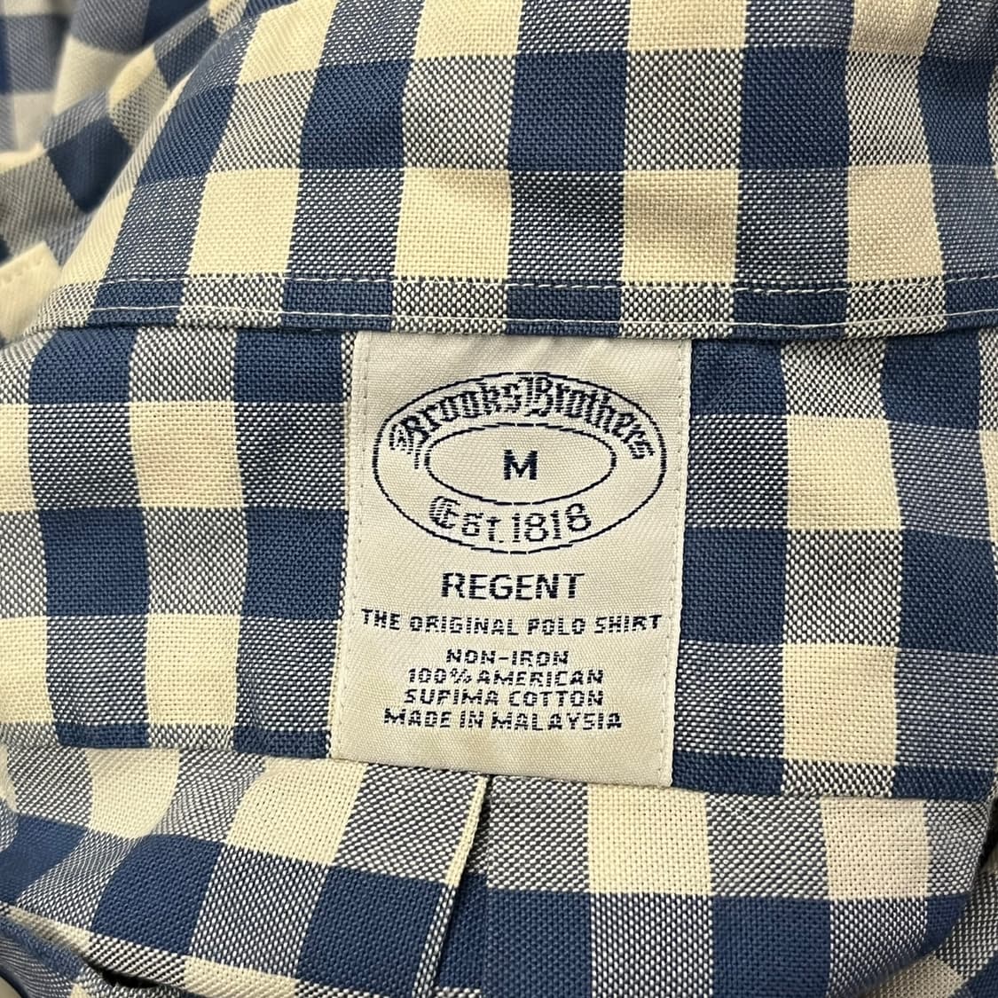 [정품/M] 브룩스 브라더스 체크 셔츠 남방 b16 상품이미지5