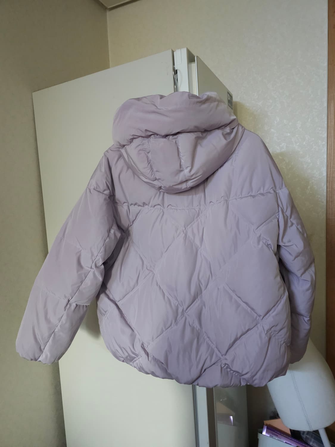 케네스레이디 오버핏 구스다운 후드패딩 상품이미지5