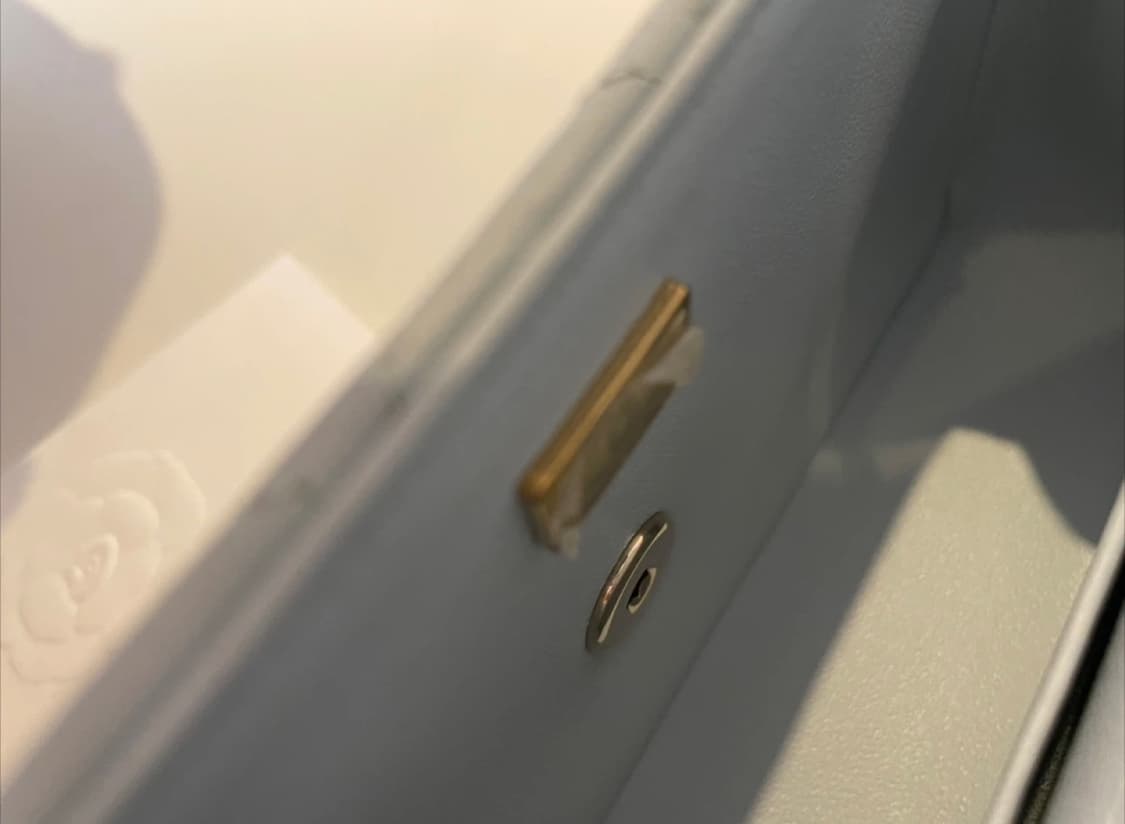 샤넬 뉴미니 탑핸들 라이트블루 상품이미지5