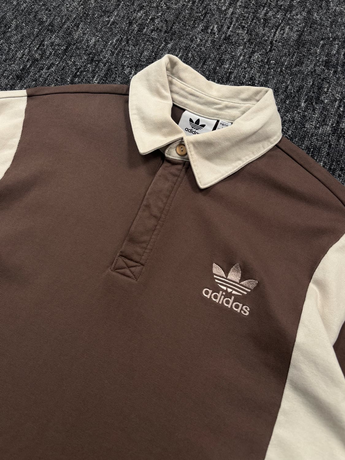 아디다스 브라운 긴팔 럭비티 상품이미지4