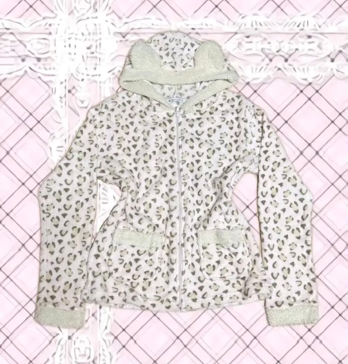 슈가돌 레오파드 레이스 갸루 네코미미 홈웨어 잠옷 세트 상품이미지1