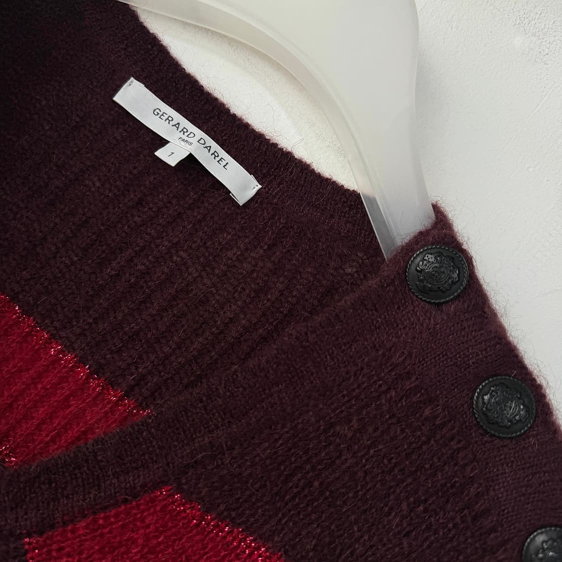 제라드다렐 버튼 디테일 모헤어 울 점퍼 상품이미지2