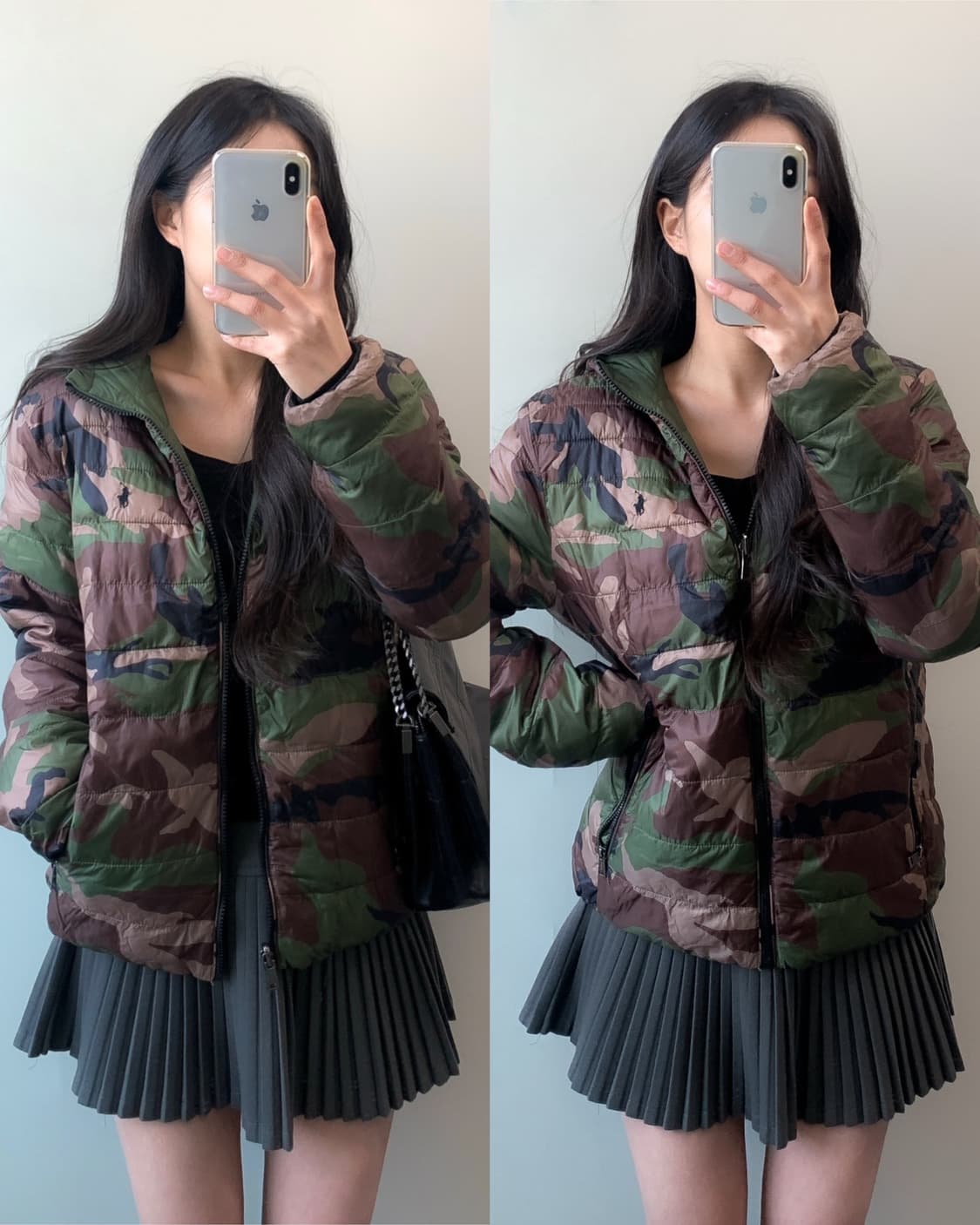 폴로 양면 경량 패딩 상품이미지1